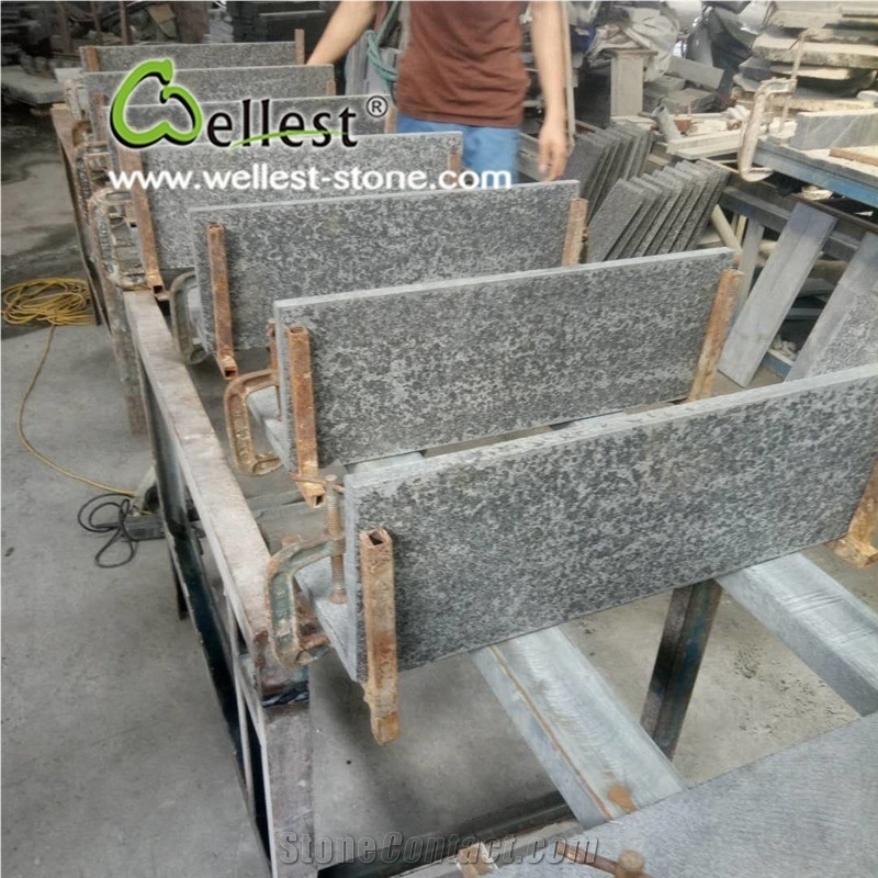 G684 Black Basalt 80 Square Edge Pool Coping Tile