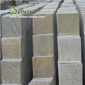 Yellow Wood Slate Split Flooring Tile 15x30cm
