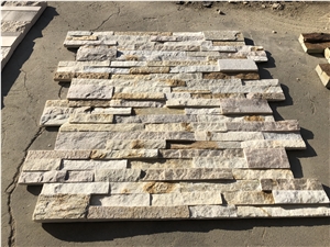 Beige Slate Stacked Ledge Stone Panels Wall Cladding