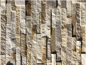 Beige Slate Stacked Ledge Stone Panels Wall Cladding