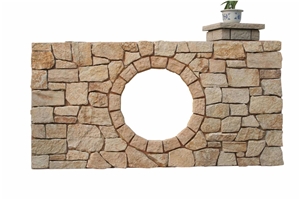 Beige Moca Creme Limestone Split Wall Stone Cladding