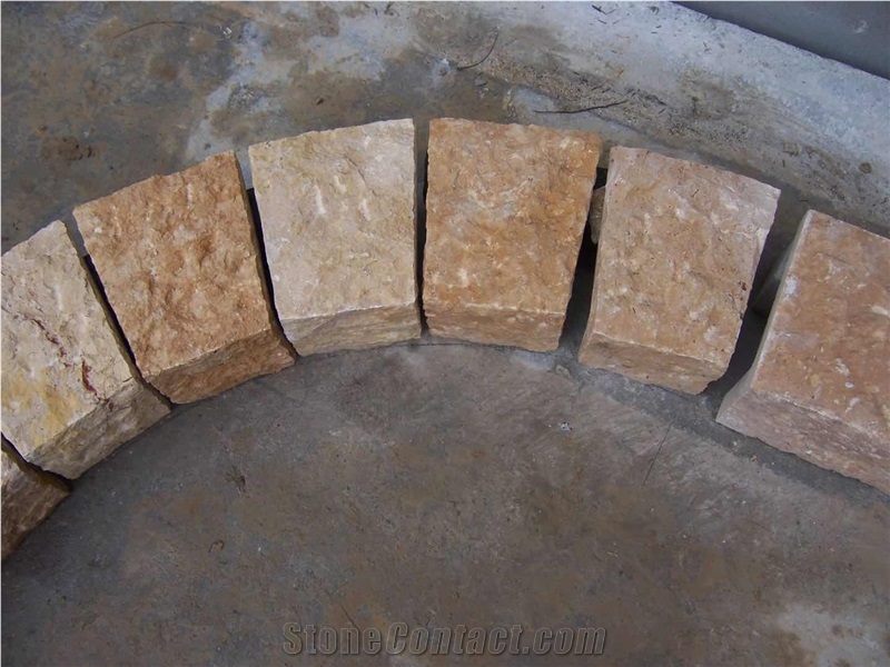 Beige Moca Creme Limestone Split Wall Stone Cladding