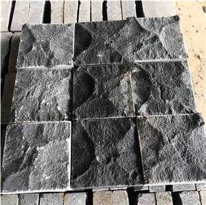 Black Basalt Cubic Walkway Driveway Paving Stone