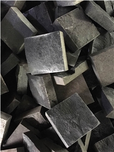 Black Basalt Cubic Walkway Driveway Paving Stone