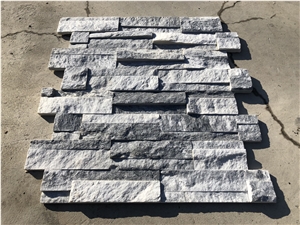 Grey Rough Face Stacked Stone Veneer Ledger