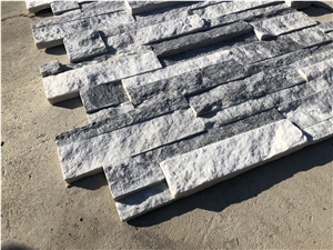 Grey Rough Face Stacked Stone Veneer Ledger