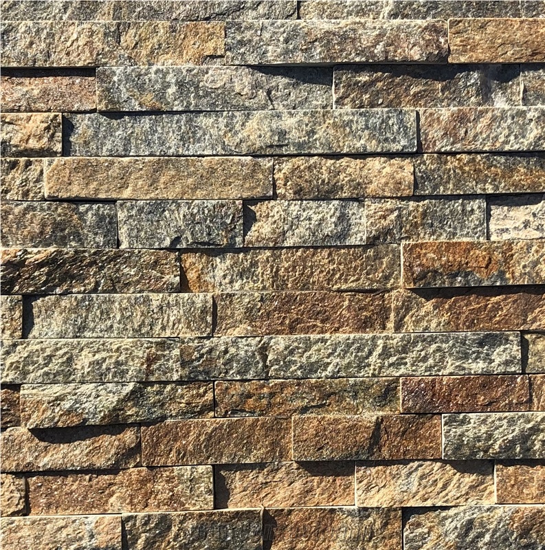 Rust Cladding Stacked Stone Veneer Ledger Wall Cladding