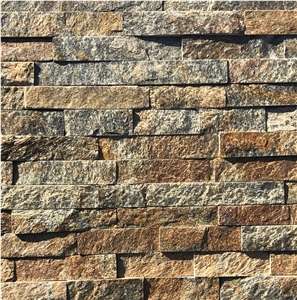 Rust Cladding Stacked Stone Veneer Ledger Wall Cladding