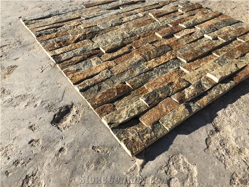 Rust Cladding Stacked Stone Veneer Ledger Wall Cladding