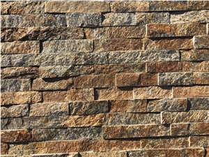 Rust Cladding Stacked Stone Veneer Ledger Wall Cladding