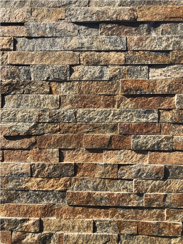 Rust Cladding Stacked Stone Veneer Ledger Wall Cladding