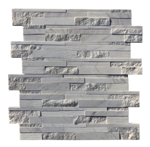 White Marble Cultured Stone Veneer Ledger