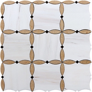 Athens Beige Carrara Marble Mosaic Stone