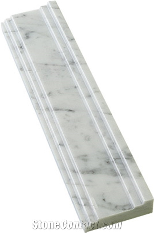 Carrara White,Crema Marfil Polished Marble Molding