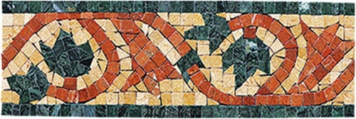 Dark Green Taiwan Marble Mosaics Trim