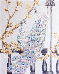 Glass Mosaics Arts,Scissors Painting