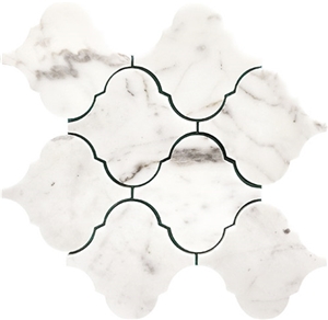 Italy Calacatta Gold Marble Lantern Marble Mosaic
