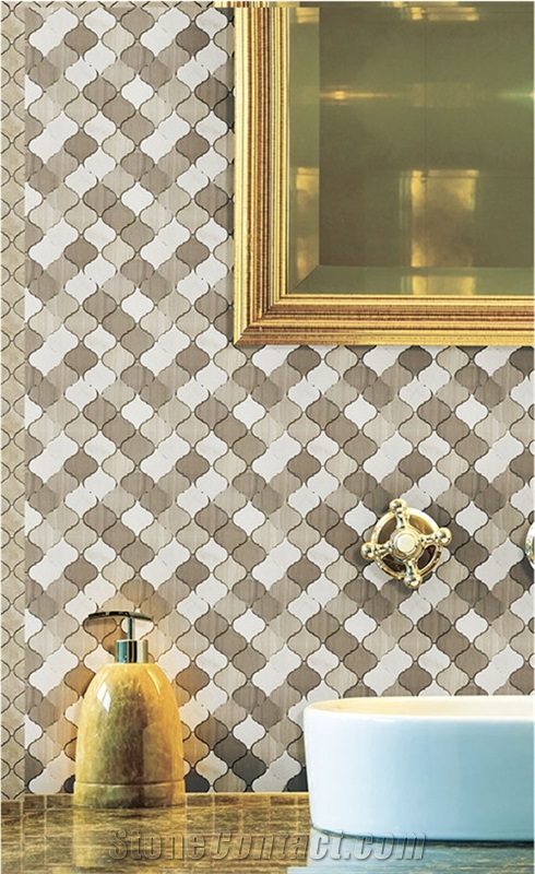 Marble Lantern Mosaic for Wall Decor