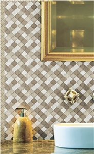 Marble Lantern Mosaic for Wall Decor
