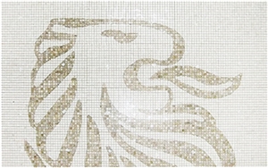 Marble Mosaics Horse Design for Village Dec