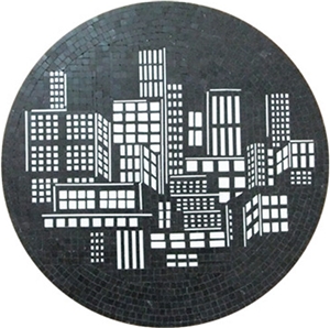 Night City Medallion Design Mosaic Pattern