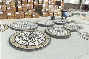 Round Medallion Dark Emperador Ariston for Park