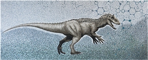 Spain Crema Marfil Dinosaur Medallions