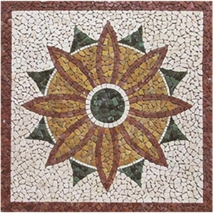 Sunflower Square Medallion Carpet for Lobby
