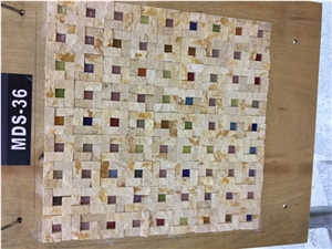 Tukey Sahara Onyx Waterjet Square Mosaic Tile