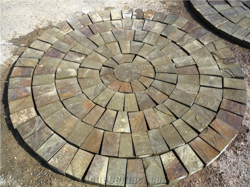 Sandstone Wall Tiles Gray-Green 2 cm