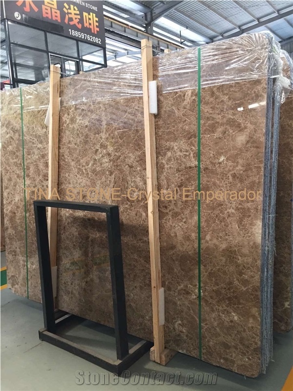 Crystal Emperador Marble Tiles Slabs