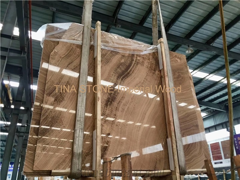Imperial Wood Marble Tiles Slabs Building Covering