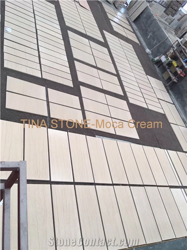 Moca Cream Limestone Tiles Slabs Building Covering
