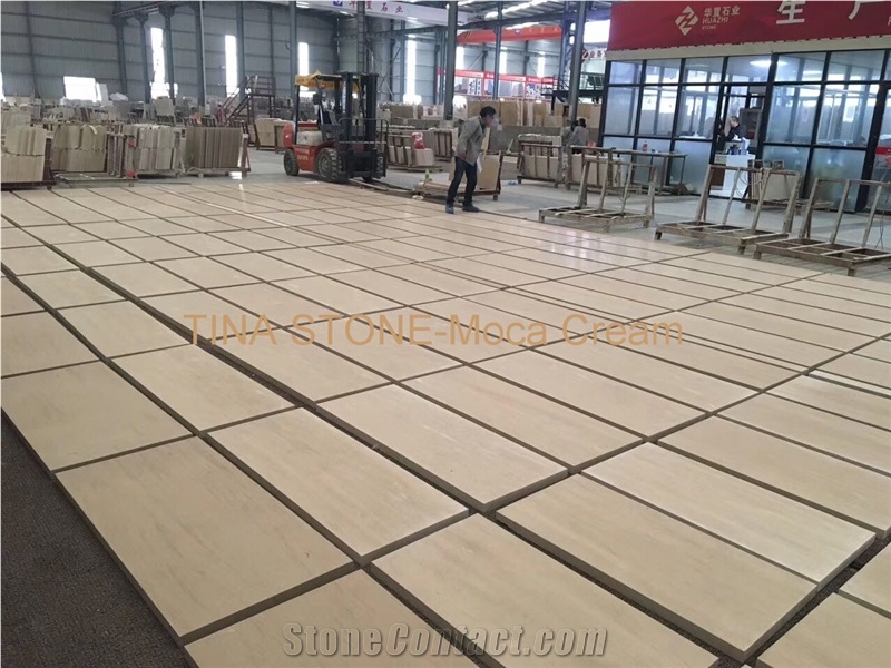 Moca Cream Limestone Tiles Slabs Building Covering