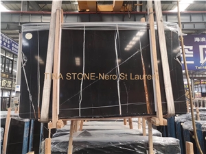 Nero St Laurent Marble Tiles Slabs Floor Cladding