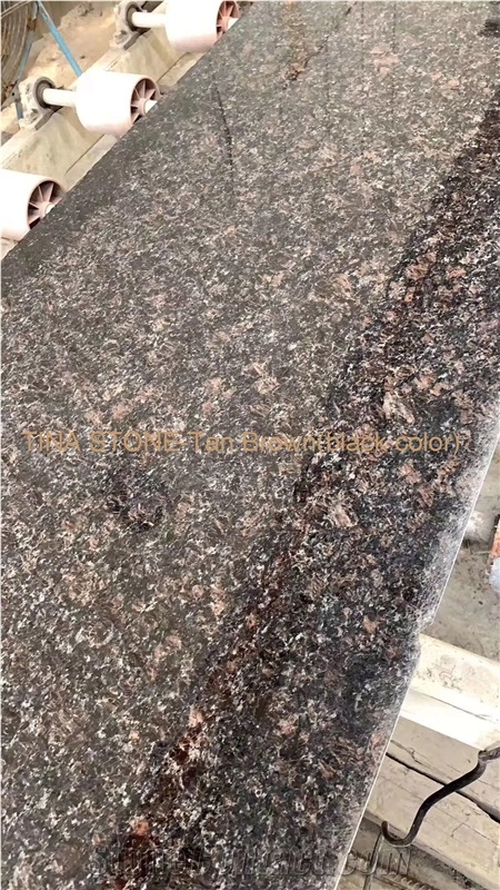 Tan Brown Balck Color Granite Tiles Slabs