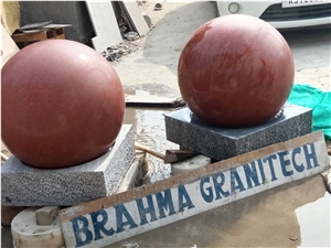 Red Stone Fountain,Granite Fountain,Water Feature