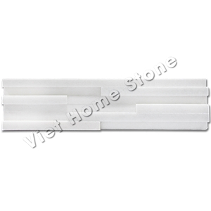 Pure White Marble Ledger Stone