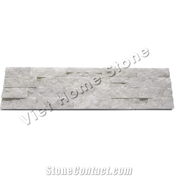 Pure White Marble Ledger Stone