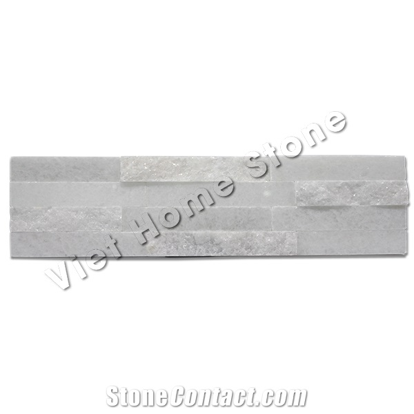 Pure White Marble Ledger Stone