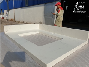 Vanity Countertop, Quartz Prefab Vanity Top Vanity Countertop, Quartz Prefab Vanity Top
