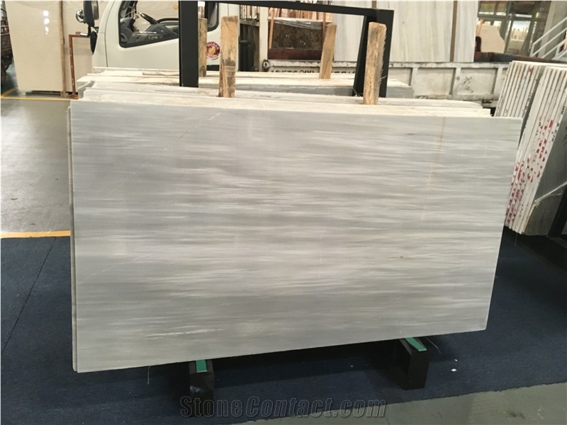 Iceland Wood Vein White Marble Slabs for Tiles
