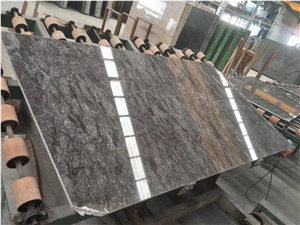 Morocco Grey Lido Tiflet Marble Threshold Stair