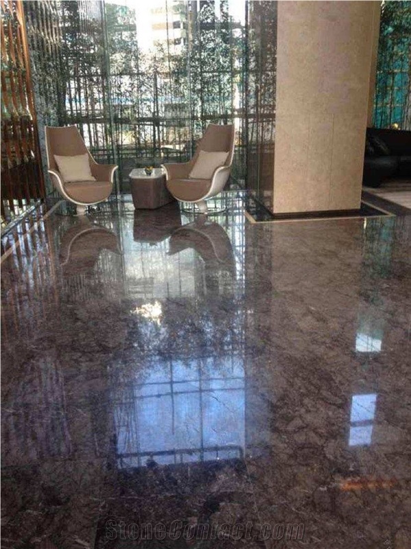 Morocco Grey Lido Tiflet Marble Threshold Stair
