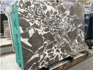 Napoleon Gris Dark Marble Slabs, Petit Antique