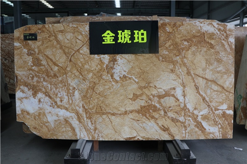 Royal Sunny Amber Gold Marble Slabs