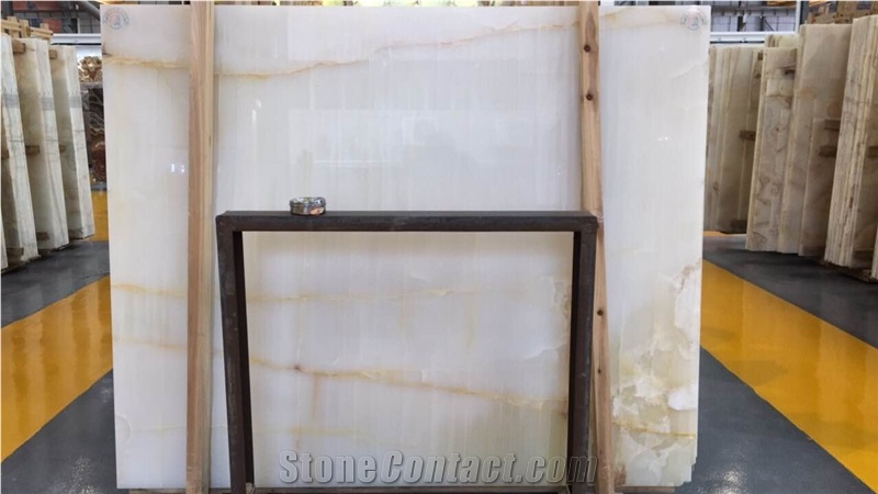 White Ice Jade Onyx ,Vanilla Onyx Slab for Project