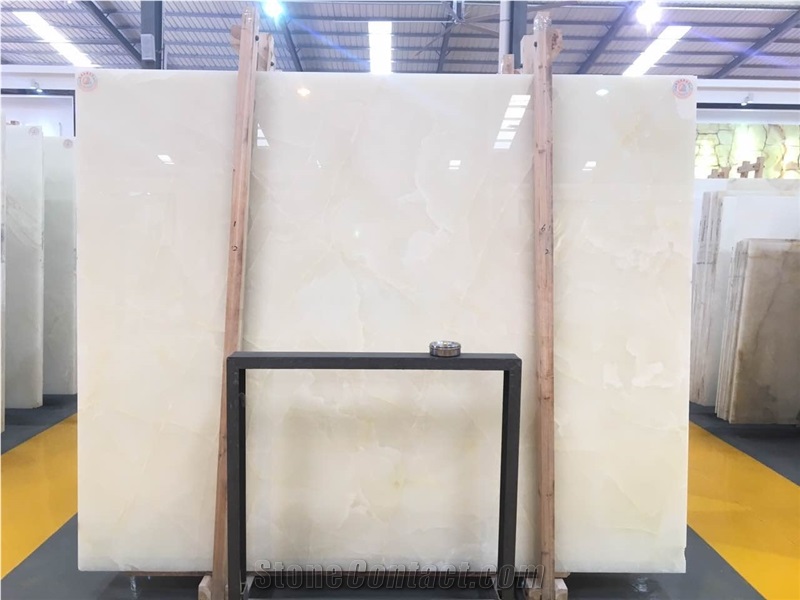 White Ice Jade Onyx ,Vanilla Onyx Slab for Project