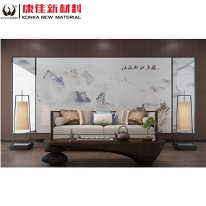 Calacatta Crystallized Glass Stone Walling Tiles