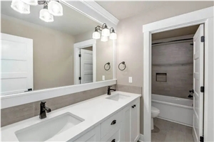 White Nano Bathroom Countertop, Vanity Top White Nano Bathroom Countertop, Vanity Top